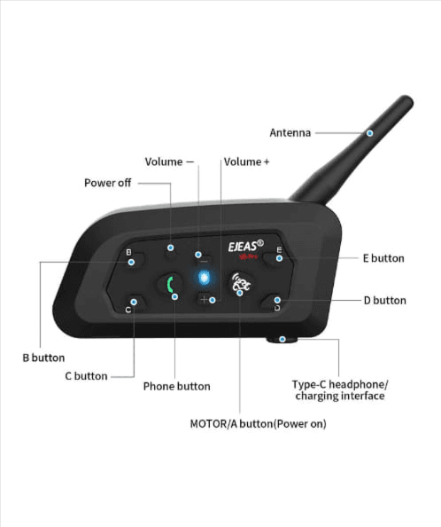 Motoguys Helmet Bluetooth Intercom view 2