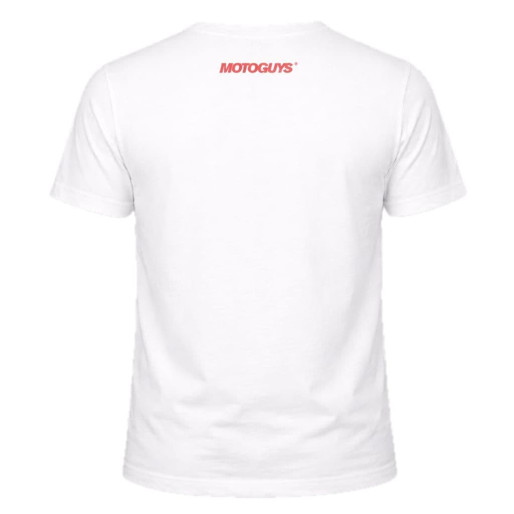 MotoGuys White T-Shirt Back